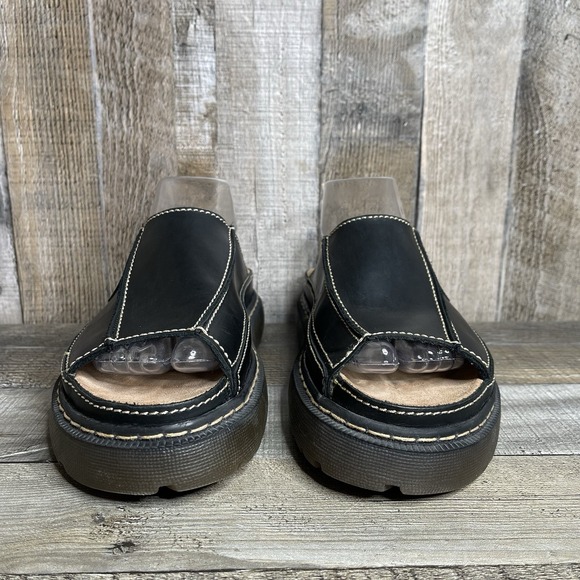New Womens The Original Arizona Jean Company Leather Platform Slides Size 9.5 M - Picture 3 of 10